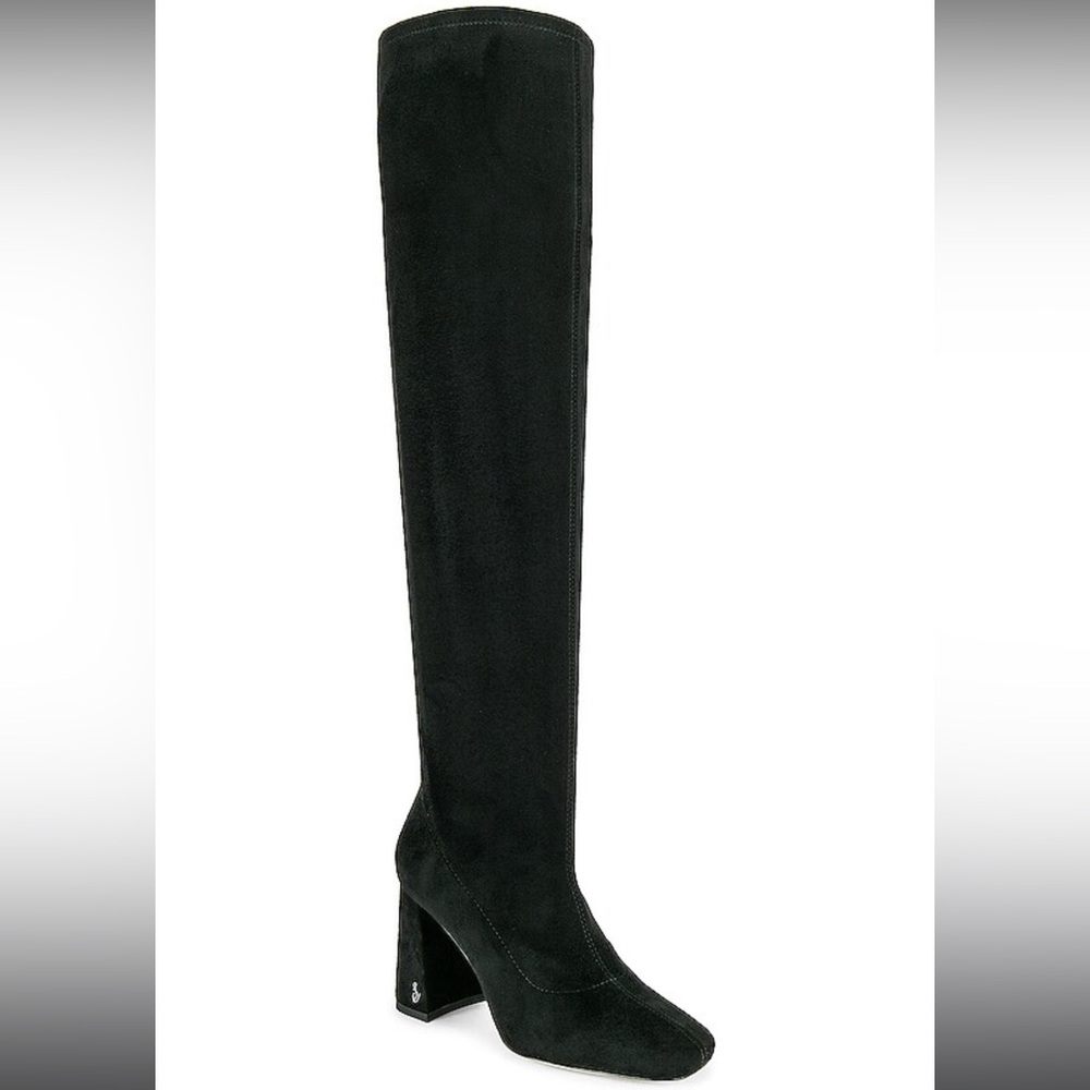 NEW Sam Edelman Cosette Black Suede Tall Knee-High Boots